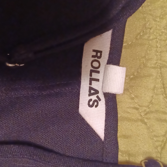 Rolla's Eve Linen dress black button front midi XS - Picture 6 of 10